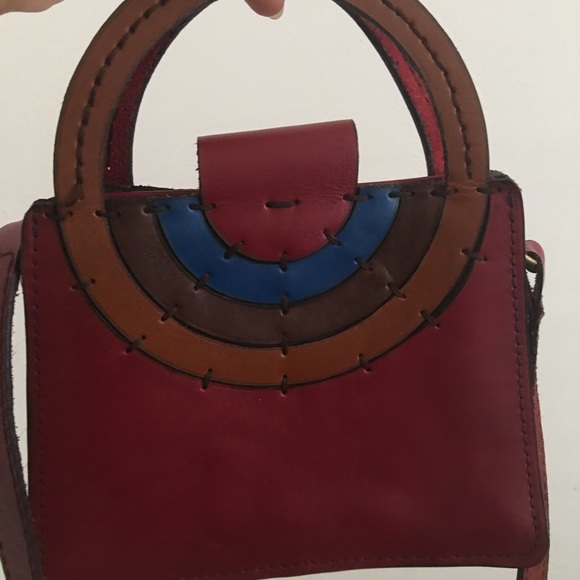 Sami Amin Small Rainbow Bag | Red | Leather - Picture 4 of 8